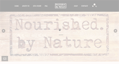 Desktop Screenshot of nourishedbynature.biz